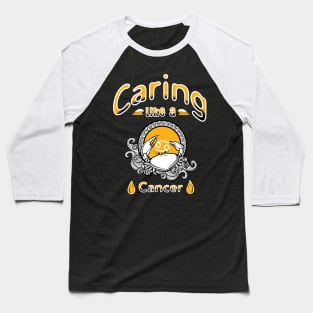 Zodiac attributes: Cancer black Baseball T-Shirt